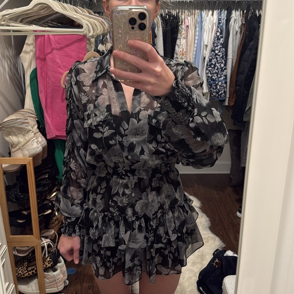 MISA dress - size small black and grey - Picture 5 of 6